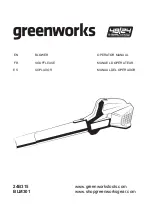 GreenWorks 24B315 Operator'S Manual preview