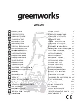 GreenWorks 2505007 User Manual preview