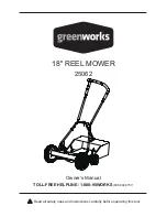 Preview for 1 page of GreenWorks 25062 Owner'S Manual