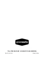 Preview for 25 page of GreenWorks 2600400 Owner'S Manual