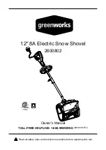 Preview for 1 page of GreenWorks 2600802 Owner'S Manual