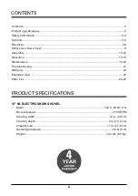 Preview for 2 page of GreenWorks 2600802 Owner'S Manual