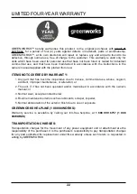 Preview for 22 page of GreenWorks 2600802 Owner'S Manual