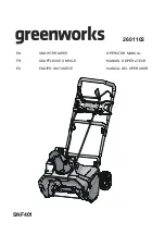 GreenWorks 2601102 Operator'S Manual preview