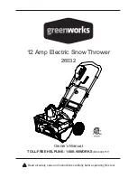 Предварительный просмотр 1 страницы GreenWorks 26032 Owner'S Manual