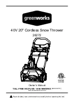 GreenWorks 26272 Owner'S Manual preview