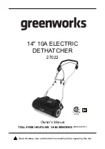 Preview for 2 page of GreenWorks 27022 Owner'S Manual