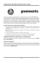 Preview for 46 page of GreenWorks 27022 Owner'S Manual