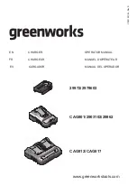 GreenWorks 2903102 Operator'S Manual preview