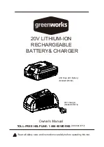 Preview for 1 page of GreenWorks 29332 Owner'S Manual