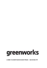 Preview for 11 page of GreenWorks 30012 Operator'S Manual