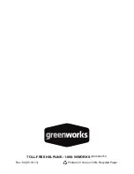 Preview for 32 page of GreenWorks 51012 Operator'S Manual