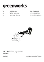 Preview for 2 page of GreenWorks AG24L00 Operator'S Manual