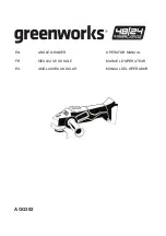 GreenWorks AGG302 Operator'S Manual preview