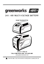 Preview for 1 page of GreenWorks BAM704 Owner'S Manual