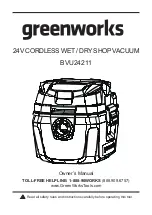 GreenWorks BVU24211 Owner'S Manual preview