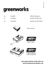 GreenWorks CAM811 Operator'S Manual preview