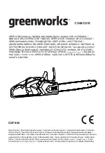 GreenWorks CD40CS15 Operator'S Manual предпросмотр