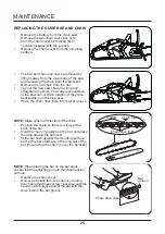 Предварительный просмотр 25 страницы GreenWorks CS-140-T Owner'S Manual