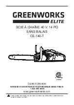 Предварительный просмотр 39 страницы GreenWorks CS-140-T Owner'S Manual