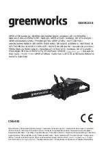 GreenWorks CSE402 Operator'S Manual предпросмотр