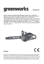 GreenWorks CSF403 Operator'S Manual preview