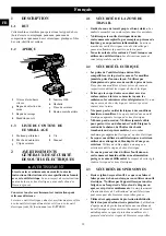 Preview for 12 page of GreenWorks DD24L01 Operator'S Manual