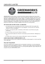 Preview for 58 page of GreenWorks Elite CS-80-XR-T Owner'S Manual