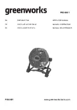 GreenWorks FN24A01 Operator'S Manual preview