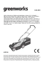 GreenWorks G40LM35 Operator'S Manual preview