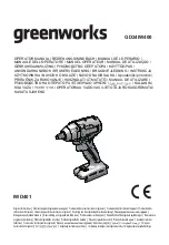 GreenWorks GD24IW400 Operator'S Manual preview