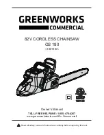 Предварительный просмотр 1 страницы GreenWorks GS 180 Owner'S Manual