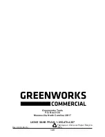 Preview for 129 page of GreenWorks GS 180 Owner'S Manual