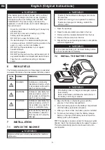 Предварительный просмотр 7 страницы GreenWorks PAG901 Operator'S Manual