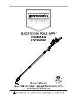 GreenWorks PSCS06B00 Owner'S Manual preview