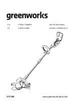 GreenWorks STF305 Operator'S Manual предпросмотр