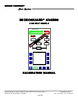 Предварительный просмотр 1 страницы GREER Company MICROGUARD 434 Calibration Manual