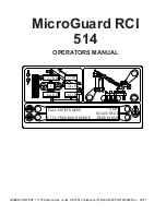 Предварительный просмотр 1 страницы GREER Company MicroGuard RCI 514 Operator'S Manual