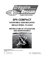 Gregoire Besson SP9 COMPACT Instruction Of Utilization And Maintenance preview