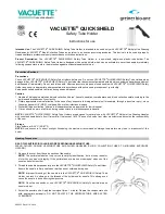 Предварительный просмотр 1 страницы Greiner Bio-One Vacuette QuickShield Instructions For Use