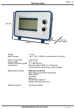 Preview for 19 page of Greiner Vibrograf Chrono Touch Operating Manual