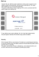 Preview for 5 page of Greiner Vibrograf Compact 900 User Manual