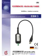 Preview for 1 page of GREISINGER EBW 3 Installation And Operating Manual