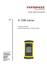 GREISINGER G 1200 Series Quick Reference Manual preview
