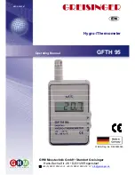 GREISINGER GFTH 95 Operating Manual preview