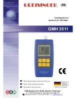 GREISINGER GMH 3511 Operating Manual preview