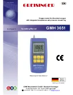 Предварительный просмотр 1 страницы GREISINGER GMH 3651 Operating Manual