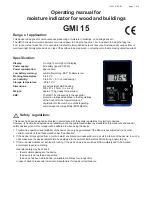 Предварительный просмотр 1 страницы GREISINGER GMI 15 Operating Manual