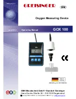 Предварительный просмотр 1 страницы GREISINGER GOX 100 Operating Manual