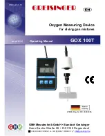 GREISINGER GOX 100T Operating Manual предпросмотр